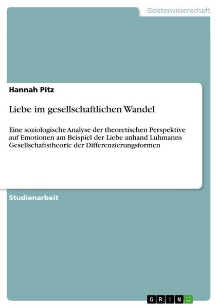 Produktbild: Liebe im gesellschaftlichen Wandel