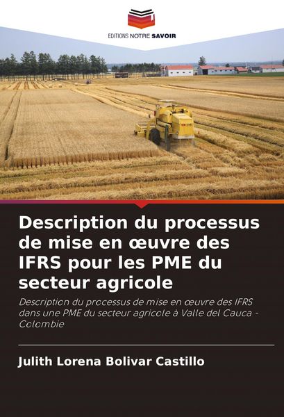 Produktbild: Description du processus de mise en &iquest;uvre des IFRS pour les PME du secteur agricole