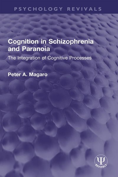 Produktbild: Cognition in Schizophrenia and Paranoia