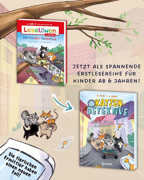 Produktbild: Lesel&ouml;wen 1. Klasse - Die Katzen-Detektive