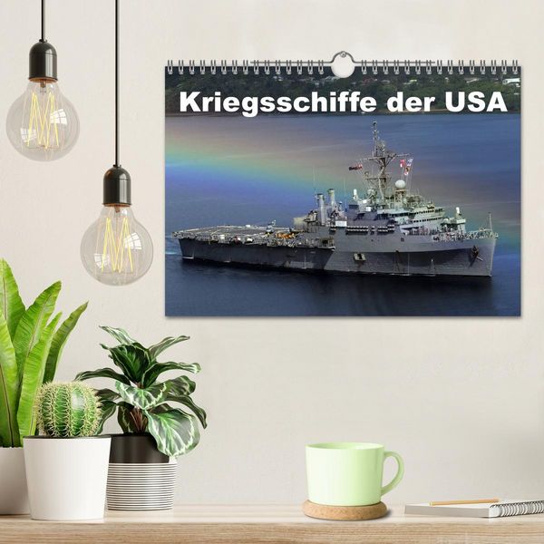 Produktbild: Kriegsschiffe der USA (Wandkalender 2026 DIN A4 quer), CALVENDO Monatskalender