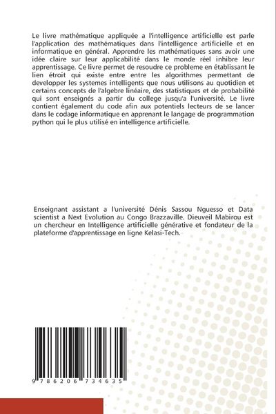 Produktbild: Math&eacute;matique appliqu&eacute;e a l'intelligence artificielle