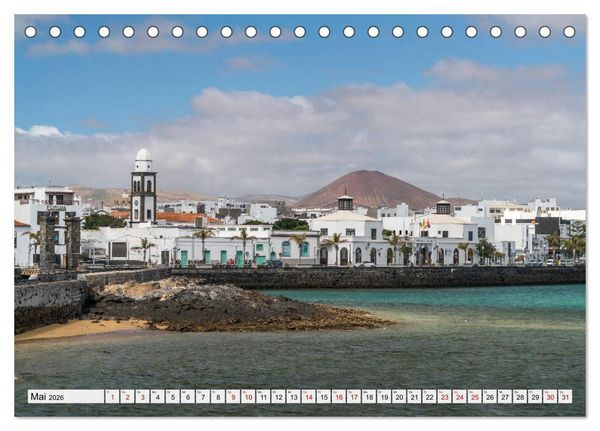 Produktbild: Kanarische Inseln - Lanzarote (Tischkalender 2026 DIN A5 quer), CALVENDO Monatskalender
