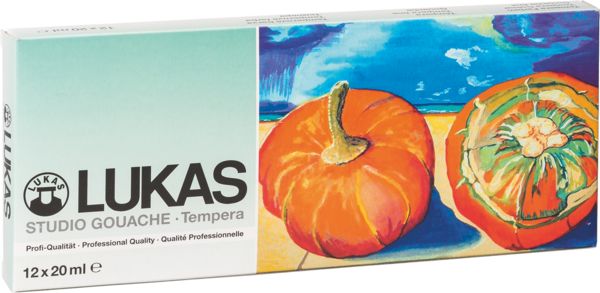 Produktbild: Lukas Studio Gouache Tempera Farben 12 x 20ml