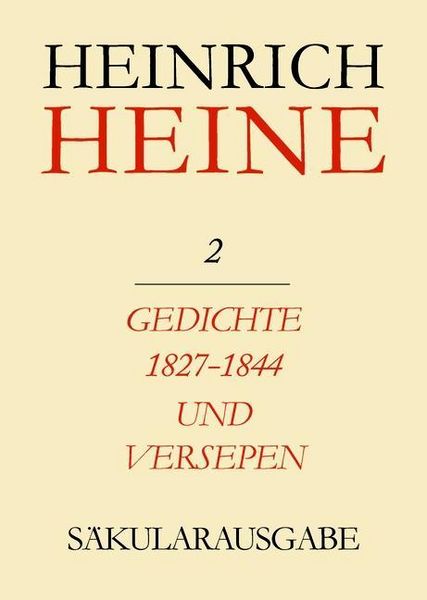Produktbild: Gedichte 1827-1844 und Versepen