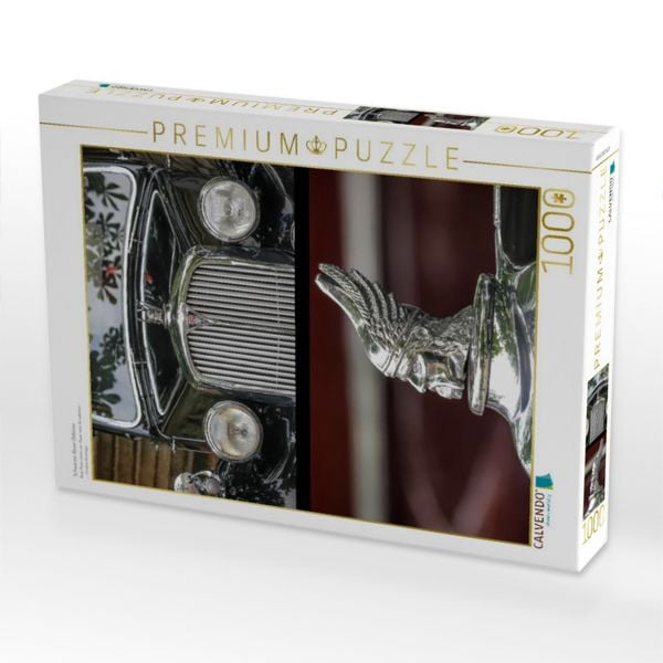 Produktbild: CALVENDO Puzzle Schwarzer Rover Oldtimer | 1000 Teile Lege-Gr&ouml;&szlig;e 64x48cm Foto-Puzzle f&uuml;r gl&uuml;ckliche Stunden