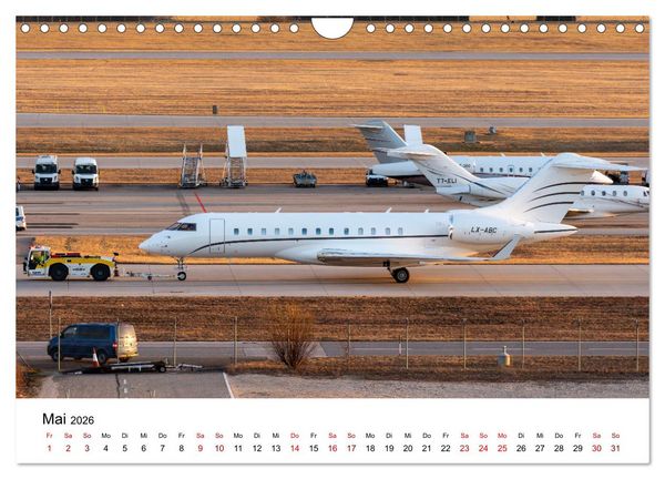 Produktbild: Die Welt der Privatjets (Wandkalender 2026 DIN A4 quer), CALVENDO Monatskalender