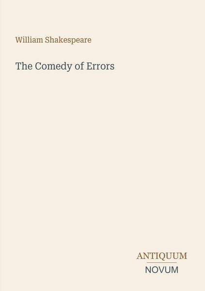 Produktbild: The Comedy of Errors