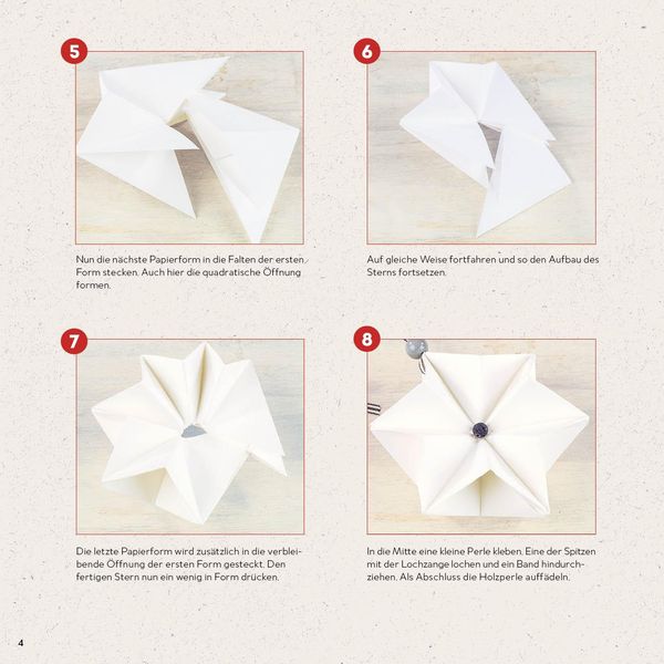 Produktbild: Origamisterne? Gerne! &ndash; Natural Christmas &ndash; Weihnachtliches Bastelset zum Sofort-Losfalten