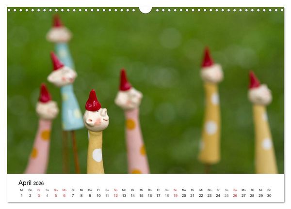 Produktbild: Tausendsch&ouml;n - handgeferigte Tonwesen (Wandkalender 2026 DIN A3 quer), CALVENDO Monatskalender