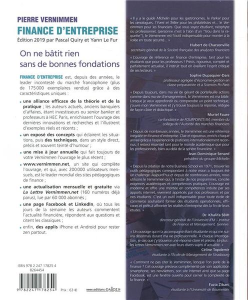 Produktbild: Finance D'entreprise (edition 2019) (17e Edition)