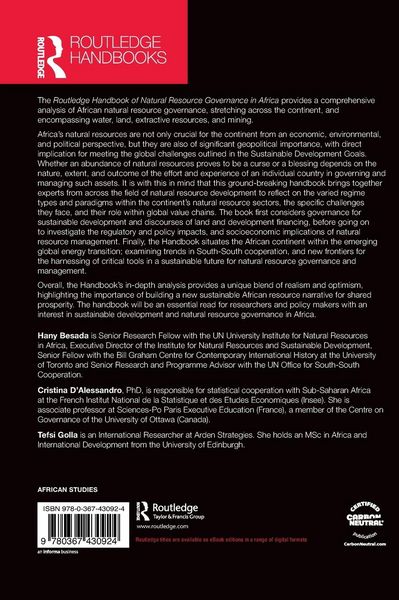 Produktbild: Routledge Handbook of Natural Resource Governance in Africa