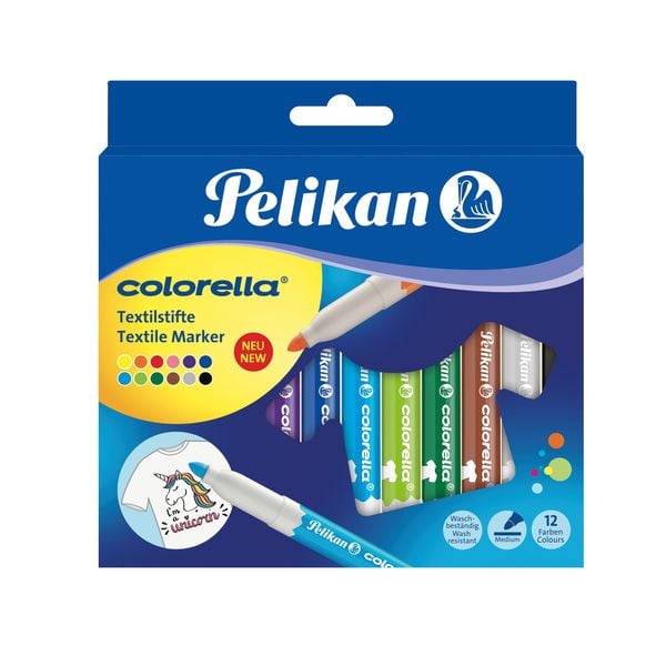 Produktbild: Pelikan Textilmarker Colorella, 12er Set