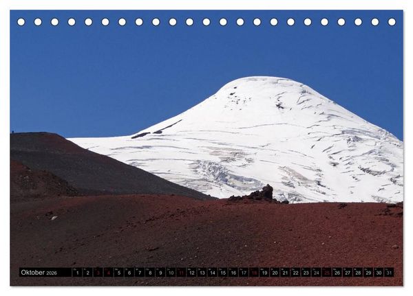 Produktbild: Tanz auf dem Vulkan - Osorno (Chile) (Tischkalender 2026 DIN A5 quer), CALVENDO Monatskalender