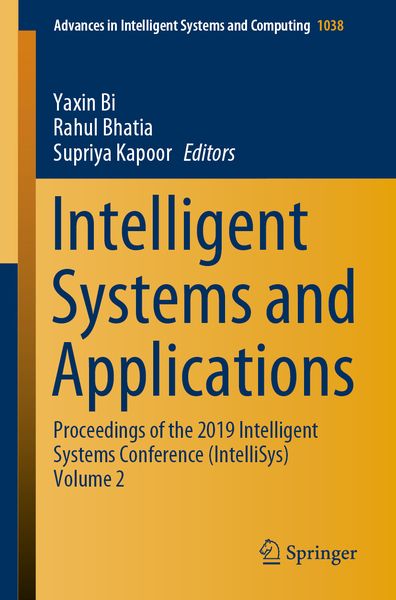Produktbild: Intelligent Systems and Applications