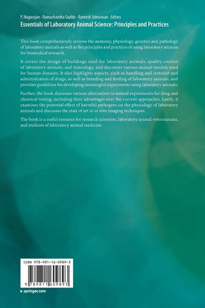 Produktbild: Essentials of Laboratory Animal Science: Principles and Practices