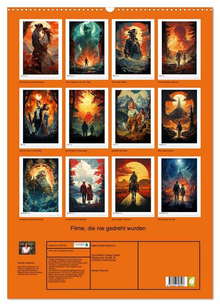 Produktbild: Filme, die nie gedreht wurden (Wandkalender 2026 DIN A2 hoch), CALVENDO Monatskalender