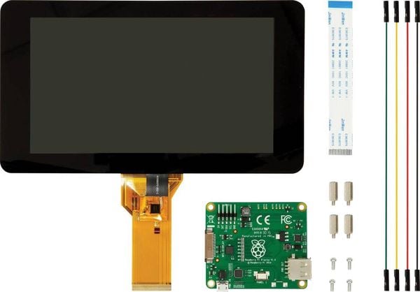 Raspberry Pi® RB-LCD-7 Display-Modul 17.8 cm (7 Zoll) 800 x 480 Pixel Passend für (Entwicklungskits): Raspberry Pi