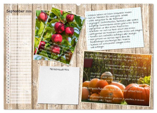 Produktbild: Was ist noch im Garten zu tun? (Wandkalender 2026 DIN A2 quer), CALVENDO Monatskalender