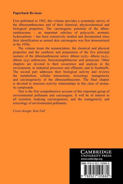 Produktbild: Dibenzanthracenes and Environmental Carcinogenesis
