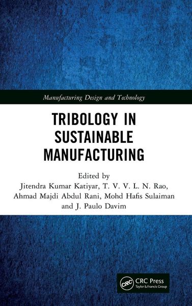 Produktbild: Tribology in Sustainable Manufacturing