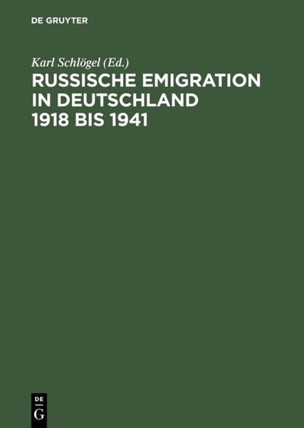 Produktbild: Russische Emigration in Deutschland 1918 bis 1941