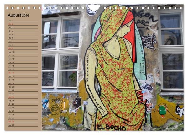 Produktbild: Street-Art Berlin (Wandkalender 2026 DIN A4 quer), CALVENDO Monatskalender