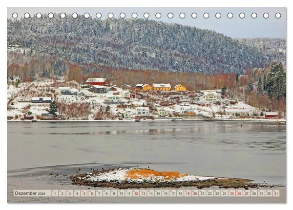 Produktbild: Winterliches Oslo (Tischkalender 2026 DIN A5 quer), CALVENDO Monatskalender
