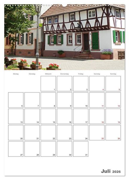 Produktbild: Weinheim an der Bergstra&szlig;e Planer (Wandkalender 2026 DIN A2 hoch), CALVENDO Monatskalender