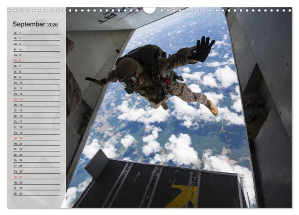 Produktbild: Fallschirmspringer. Absprung der U.S. Navy Seals (Wandkalender 2026 DIN A3 quer), CALVENDO Monatskalender