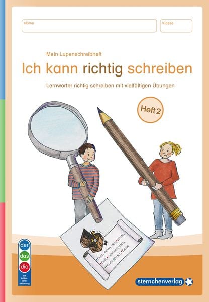Produktbild: Mein Lupenschreibheft 2 - Ich kann richtig schreiben - Ausgabe mit Artikelkennzeichnung (DaZ)