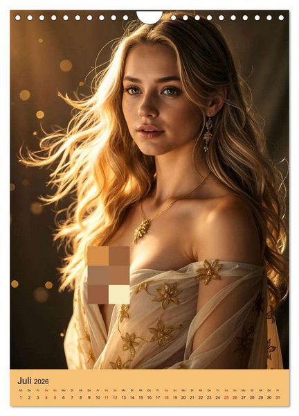 Produktbild: Verborgene Eleganz (Wandkalender 2026 DIN A4 hoch), CALVENDO Monatskalender