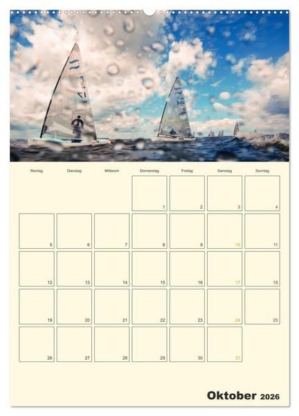 Produktbild: Segeln, unser Jahresplaner (hochwertiger Premium Wandkalender 2026 DIN A2 hoch), Kunstdruck in Hochglanz