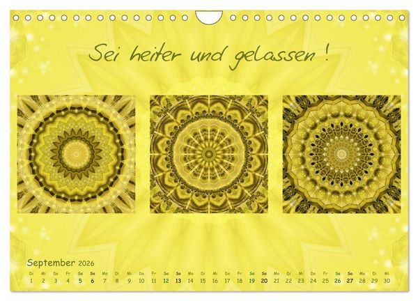 Produktbild: Mandala Trilogien (Wandkalender 2026 DIN A4 quer), CALVENDO Monatskalender