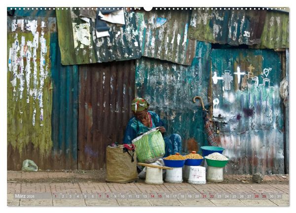 Produktbild: neunziggrad photoart: &auml;thiopien von nord nach s&uuml;d (hochwertiger Premium Wandkalender 2026 DIN A2 quer), Kunstdruck in Hochglanz