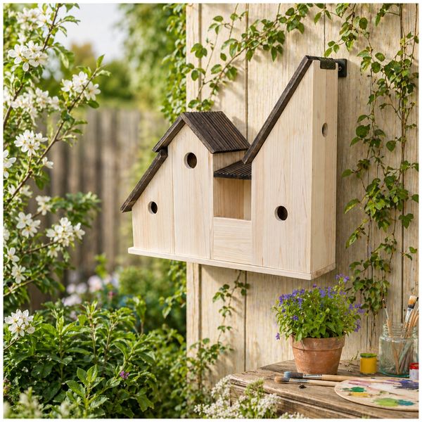 Produktbild: HTI-Line Vogelhotel Mina natur Vogelhotel Mina natur