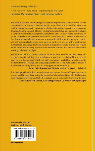 Produktbild: Bayesian Methods in Structural Bioinformatics