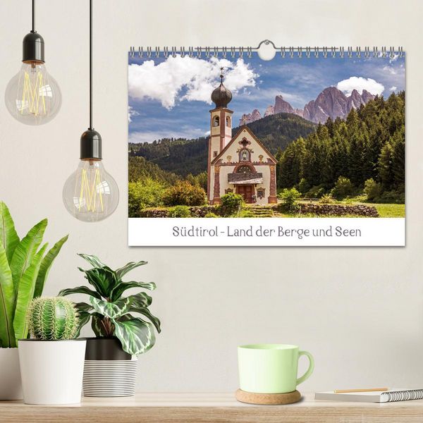 Produktbild: S&uuml;dtirol - Land der Berge und Seen (Wandkalender 2026 DIN A4 quer), CALVENDO Monatskalender