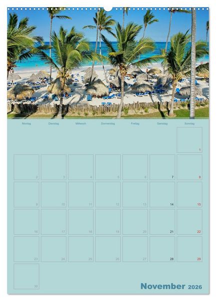 Produktbild: Karibik - Sonne, Strand und Palmen (Wandkalender 2026 DIN A2 hoch), CALVENDO Monatskalender