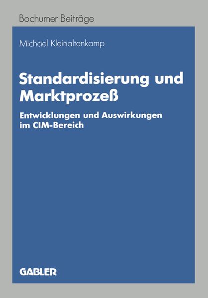 Produktbild: Standardisierung und Marktproze&szlig;