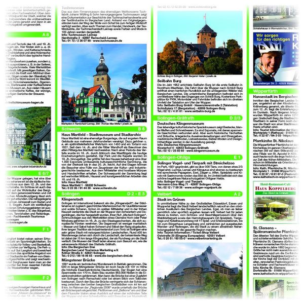 Produktbild: Publicpress Rad- und Wanderkarte Wuppertal, Bergisches Land, Solingen, Remscheid 1:50.000