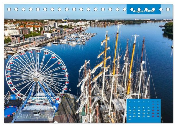 Produktbild: Hansestadt Rostock (Tischkalender 2026 DIN A5 quer), CALVENDO Monatskalender