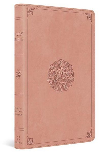 Produktbild: ESV Thinline Bible, Red Letter (Trutone, Blush Rose, Emblem Design)