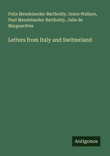 Produktbild: Letters from Italy and Switzerland