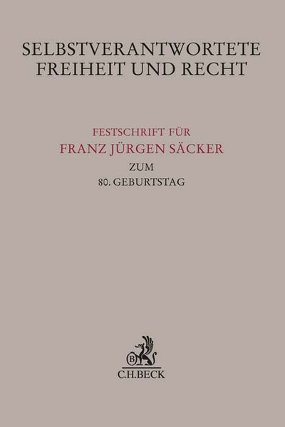 Produktbild: Selbstverantwortete Freiheit und Recht