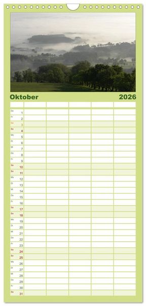 Produktbild: Familienplaner 2026 - Baum-Variationen mit 5 Spalten (Wandkalender, 21 x 45 cm) CALVENDO