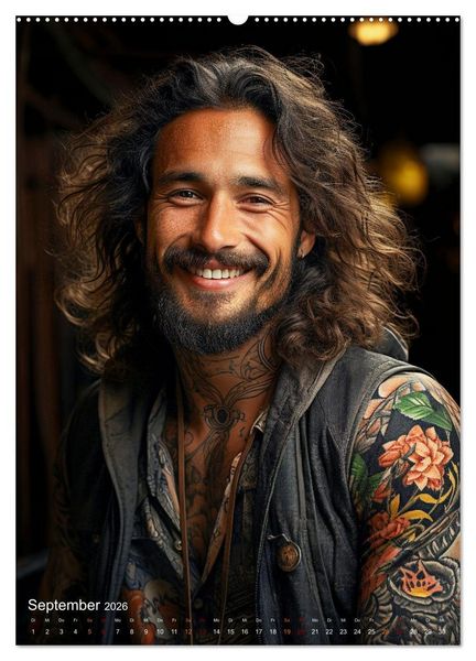 Produktbild: Tattoos Kunst auf der Haut (hochwertiger Premium Wandkalender 2026 DIN A2 hoch), Kunstdruck in Hochglanz