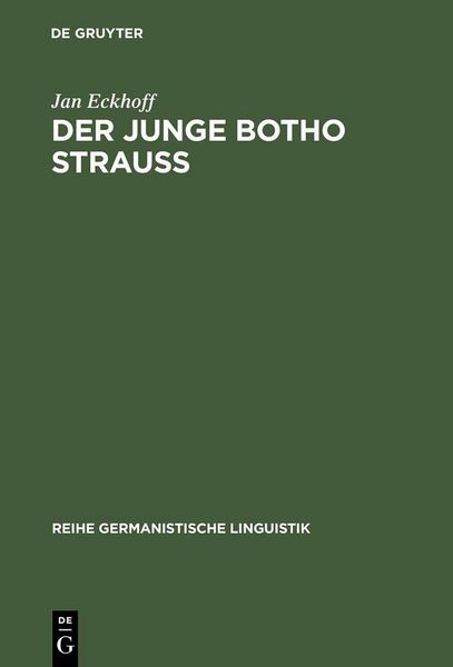 Produktbild: Der junge Botho Strau&szlig;