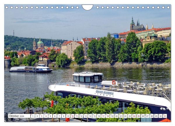 Produktbild: Prag &ndash; Ein perfekter Sommertag in der Goldenen Stadt (Wandkalender 2026 DIN A4 quer), CALVENDO Monatskalender