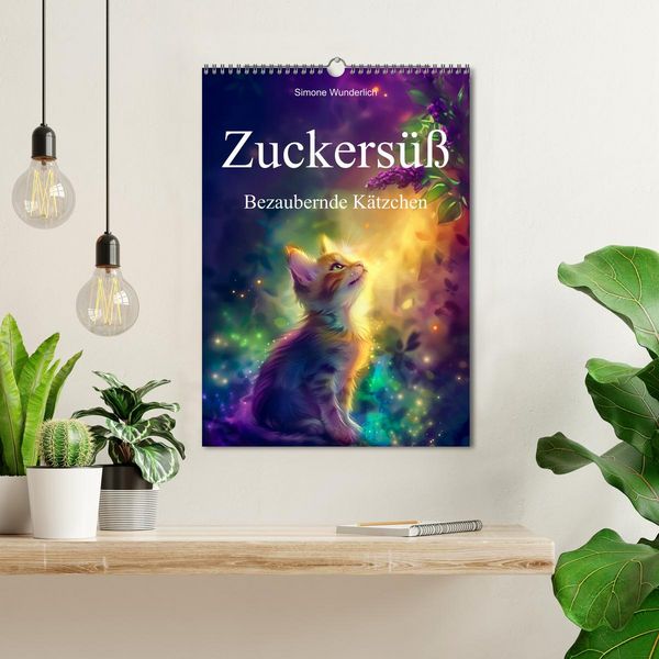 Produktbild: Zuckers&uuml;&szlig; - Bezaubernde K&auml;tzchen (Wandkalender 2026 DIN A3 hoch), CALVENDO Monatskalender